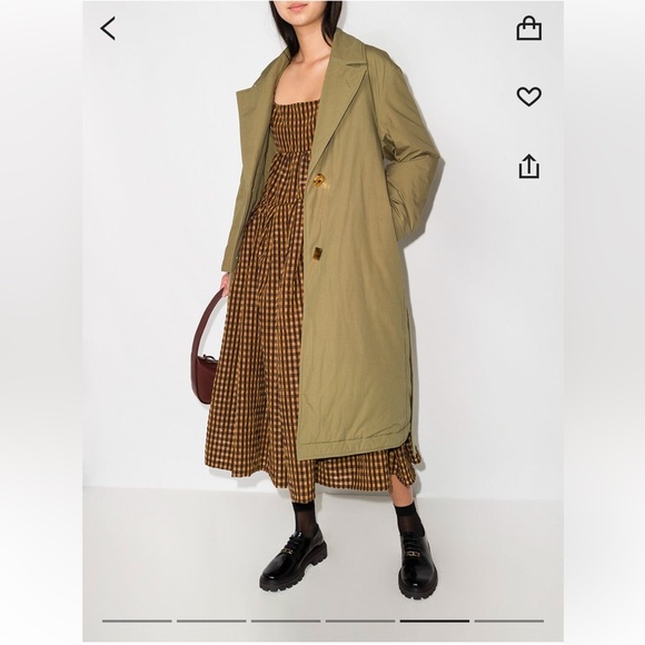 Rejina Pyo Agnes Single Breasted Padded Trench Coat - Picture 3 of 4